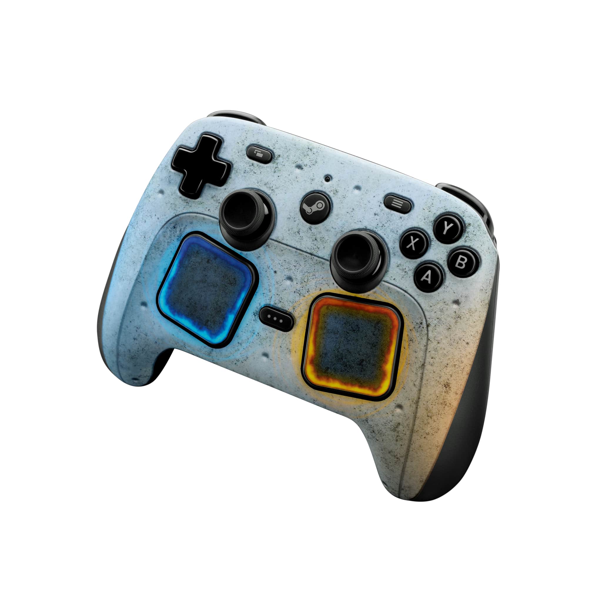 Steam controller with exclusive Companion Cube skin