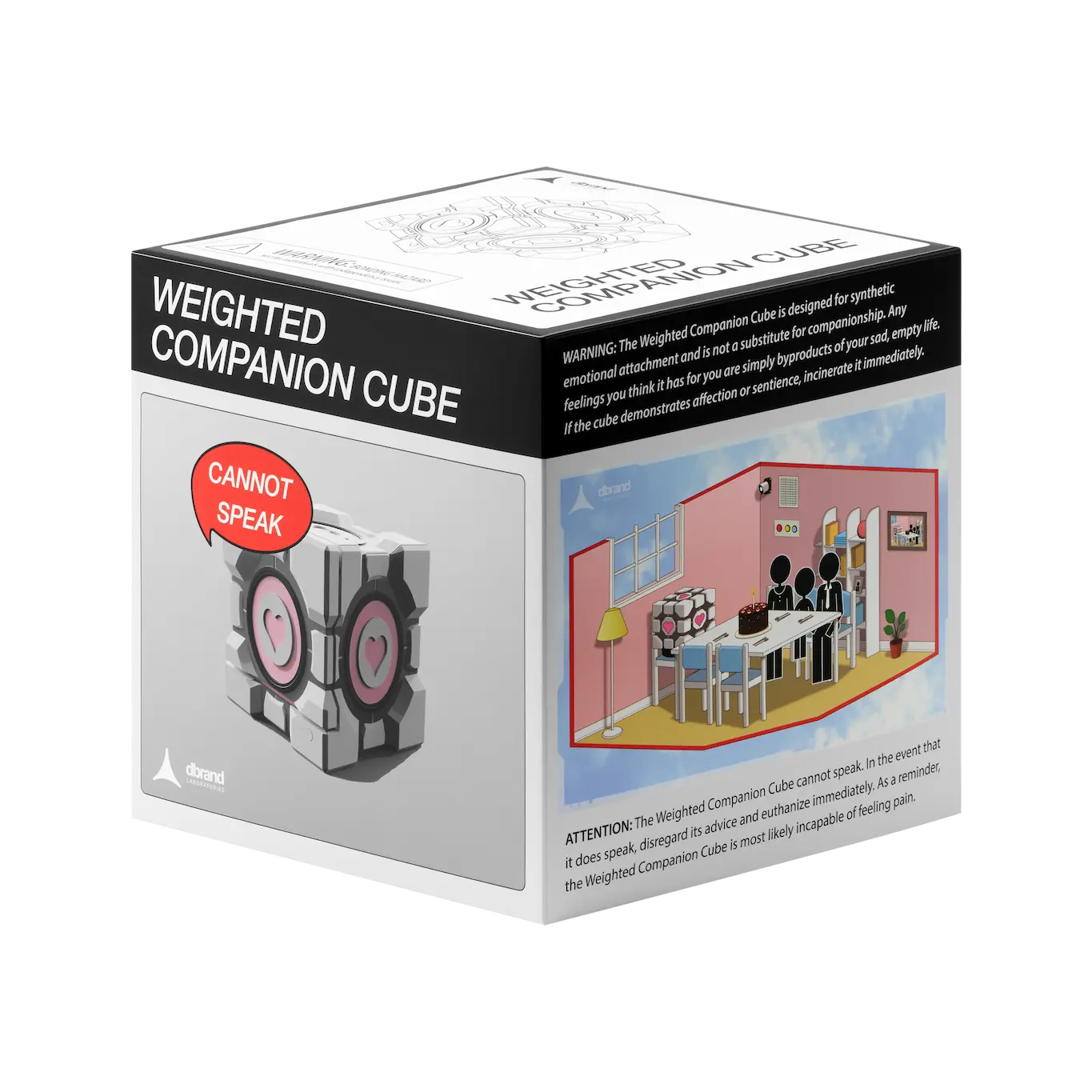 Packaging of Luxury Edition of Companion Cube