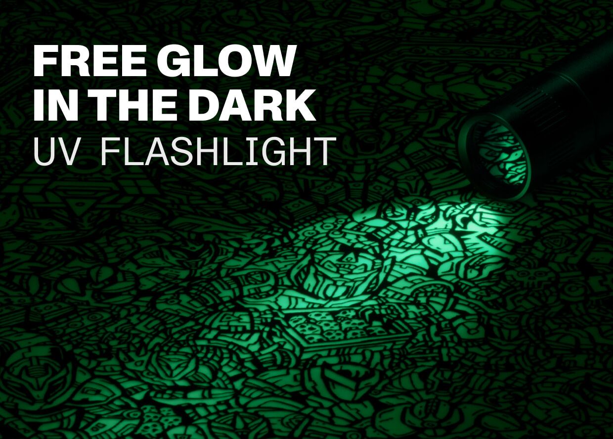 Free Glow In The Dark UV Flashlight