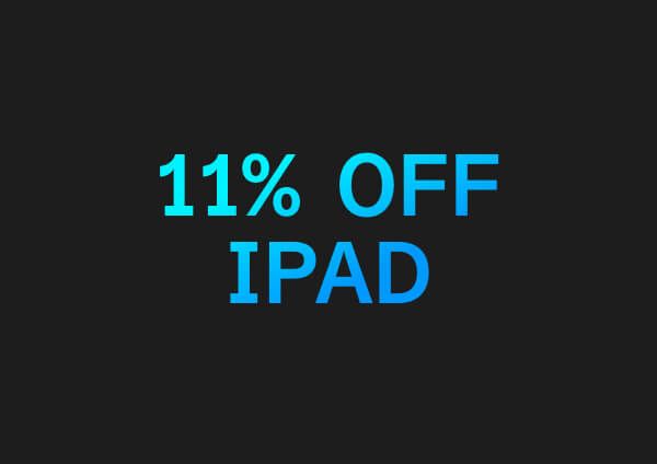 11% Off iPad