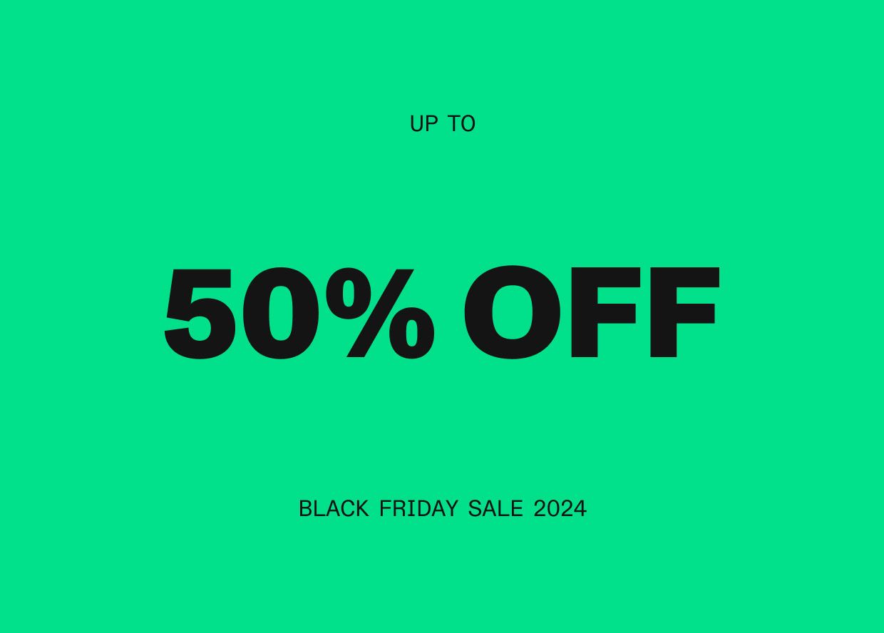 Up to 50% Off Black Friday Sale 2024