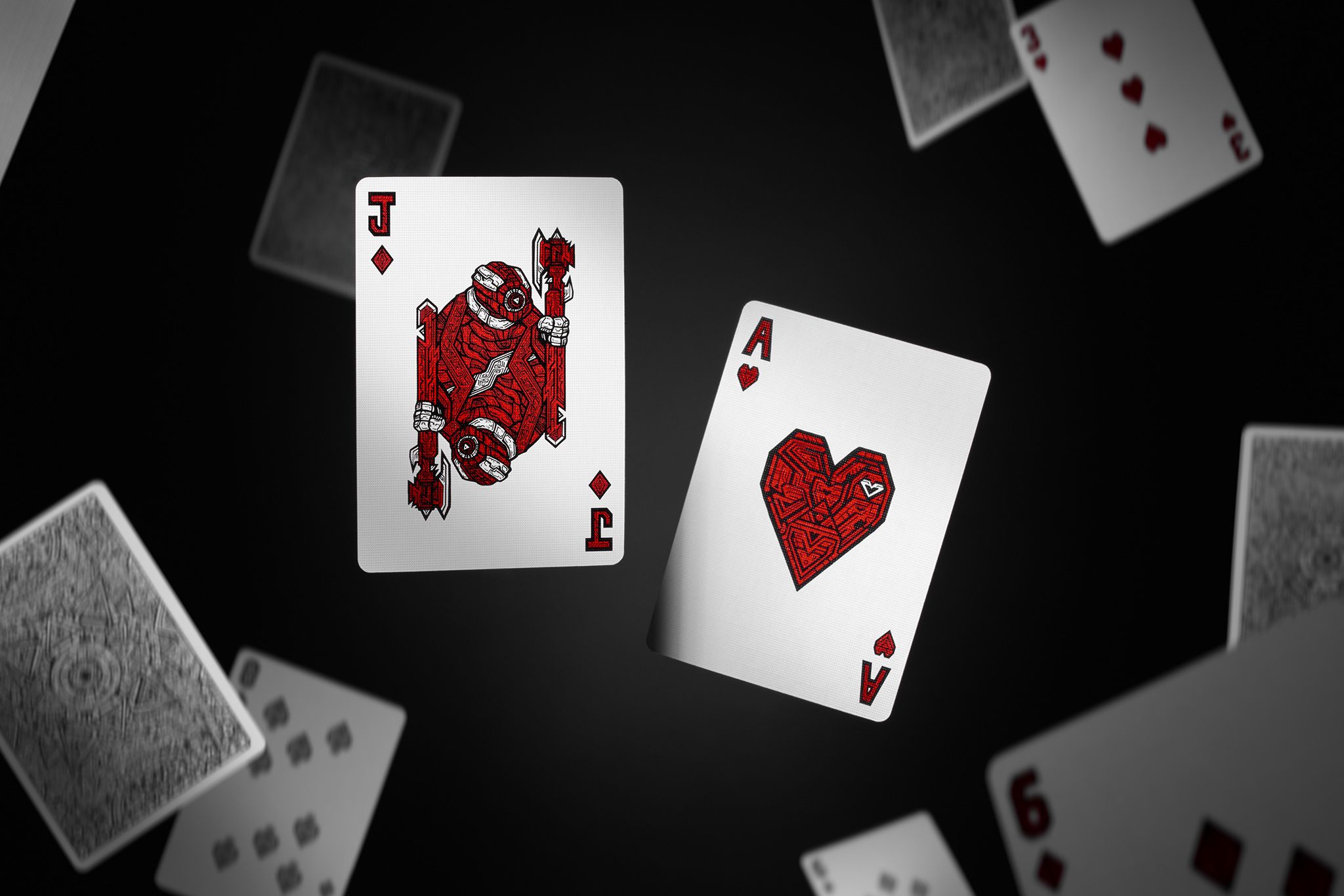 Jack of Diamonds and Ace of Hearts