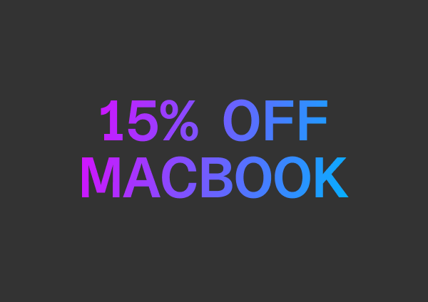 15% Off MacBook