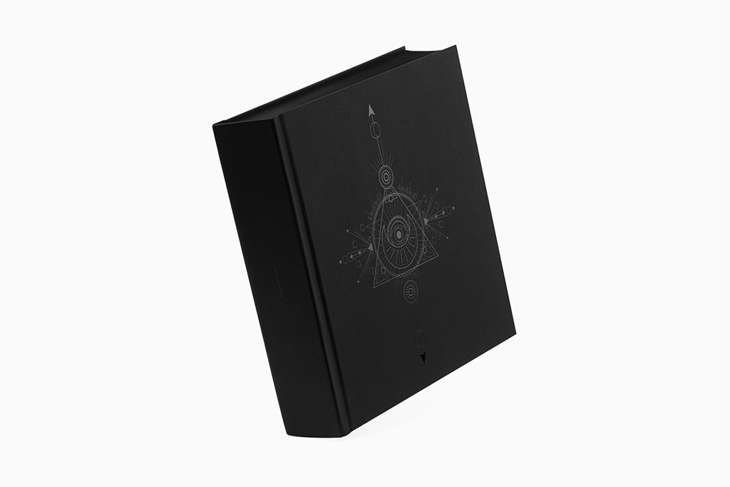 The dbrand Manifesto, a 100-page book with an ornate and cryptic cover artwork
