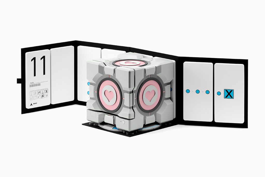 A dbrand Companion Cube shell for Steam Machine